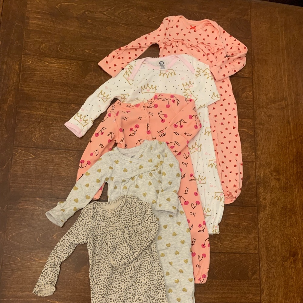 Baby girl gown bundle